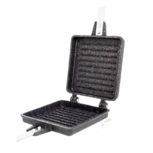 Orange Cookware Orange Jumbo Sandwich Toaster, Non-Stick + Granite Coating ONSC081