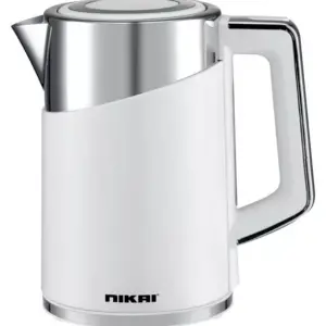 Nikai Jug Kettle 1.7L Plastic Double Layer 2200W NK820T1 Boil Dry Protection With Indicator Light Matt Finish Cool Touch Double Layer