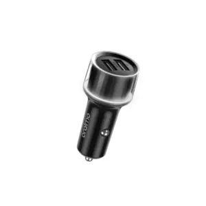 Oraimo Highway 15 Car Charger 15.5W with  Dual USB Output,  LED Light Ring, Multi-Protection Safety System OCC-1152D
