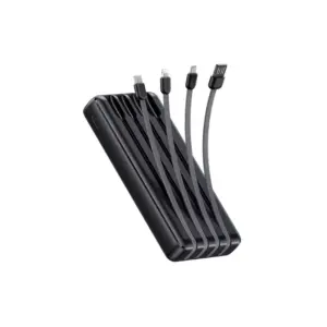 Oraimo Power Bank 20,000 mAh, 12W, 2.4A Max Fast Charging, 4 Built-in Charging & Recharging Cables, Up to 5 Phone Charges, 4 Outputs, Endurance LED Torch, Multi-protection System, OPB-P5201