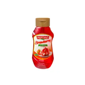 Peptang Strawberry Syrup 500g High Quality & Natural Ingredients, Intense Flavour, Versatile Use (Pack of 3)