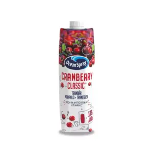 Generic Ocean Spray Juice Cranberry Classic 1L (Pack of 12pcs)