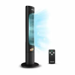 Nikai Tower Fan 40 Inch With Led Touch Panel 45W NTOF4001RL Durable Abs Housing 12 Hour Timer With Remote Control Turbo Copper Motor