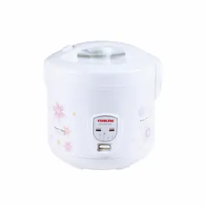 Nikai Rice Cooker 3.2l Keep Warm Function Teflon Coated Inner Pot NR320A Aluminum Steamer Double Thermostat Detachable Power Cord