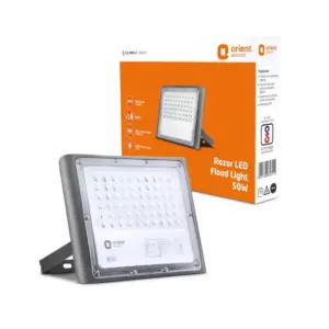 Orient Electric Orient Razor Plus LED Flood Light 50W with IP-65 Weather Resistant, High Voltage Protection, Cool White 6500K