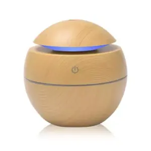 Faith Pure Aroma Wooden Cool Mist Humidifier - Essential Oil Diffuser with Color Change, 200ML, Perfect for Car, Office, Babies, and Home.