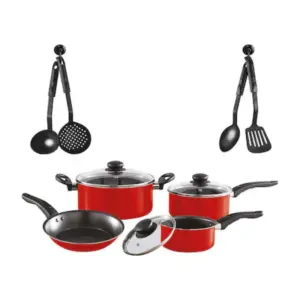 Pigeon Cookware Set 11-Piece Non-Stick – Saucepan, Dutch Oven, Fry Pan & Kitchen Tools SAP 15533