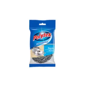 Polytex Scourer Stainless Steel 20gm (Pack of 72)