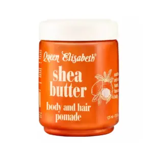Queen Elisabeth Shea Butter Pomade Petroleum Jelly , Moisturizes Dry Skin, A Formula Deeply Nourishes, Restores Elasticity, Soft, and Glowing. Made with Pure Shea Butter to Protect Skin & Moisturize for 24hrs, 125ml (Pack of 6pcs)