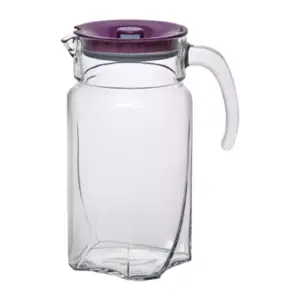 Pasabahce Jug Luna Red Lid 1750ml 43544