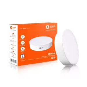 Orient Electric Orient Rimless Surface Panel LED Light 18W with Wide Voltage Operation, BIS Certified, Cool White 6000K