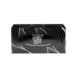 Velvex Qikdry Embossed Hand Paper Towels, 170 Sheets, Pack of 12 Pcs