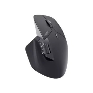 Rapoo Multi Mode Wireless Mouse 2.4GHz with 4000 DPI Adjustable HD Sensor, Bluetooth 4.0/5.0, LightBlack MT760L