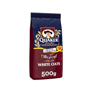 Quaker Quick Cooking White Oats 500g (Pack of 24pcs)