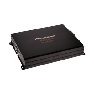 Pioneer Car Amplifier, 4 Channel Bridgeable Amplifier with Bass Boost, Steel Look, High Quality Components, Flexible Sound Tuning GM-E7004