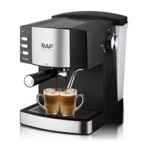 RAF Coffee Machine 1.6L 850W Reboil Function, Twin Brewing Cycle R.113