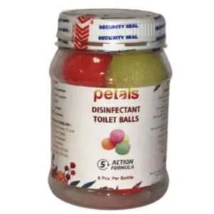 PETALS Disinfectant Toilet Balls 6pcs Mixed Fragrant (Pack of 3)