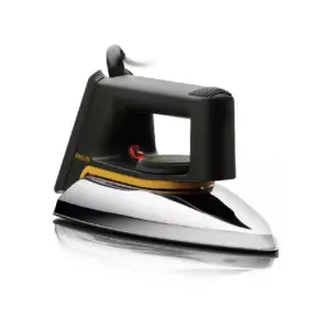 Philips Dry Iron, 1000W, Non Stick, Aluminium Soleplate, 3 Pin Plug, Easy Tempreture Control, 1.9m cord Length HD1172