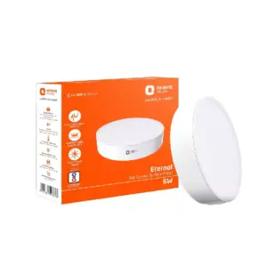 Orient Electric Orient Rimless Surface Panel LED Light 6W with Wide Voltage Operation, BIS Certified, Cool White 6000K