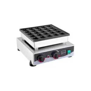 Remta Single Round Bubble Waffle Machine 25 1000W with Automatic Thermostat, Timer, Teflon Coated RMT-W26