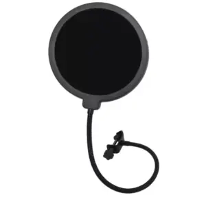 Faith Professional Vocal Pop Filter for Recording and Broadcasting - Eliminates Annoying Popping Sounds, Features Adjustable Flexible Neck, Easily Attaches to Any Microphone Stand.