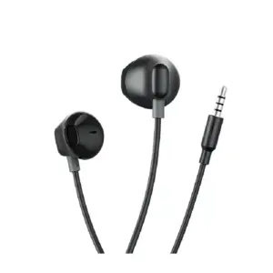 Oraimo Wired In Ear Earphone 3.5MM, Superior Thumping Bass, Comfortable Eartips, Improved Durability, Remote Control, Half-in Ear Design OEP-320