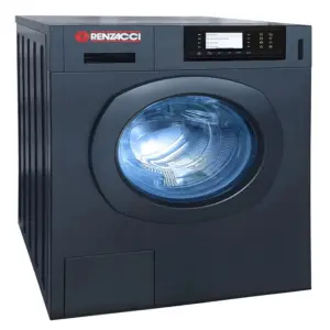 Commercial Kitchen Equipment Renzacci High-Speed Commercial Washing Machine, 8kg Industrial Front-Load Washer, DigiMax™ Technology Professional Laundry Equipment WRX8