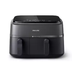 Philips Dual Basket Air Fryer 9L 2750W with LED Display, 8 Presets, Rapid Airflow Design NA350/00