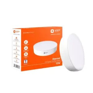 Orient Electric Orient Rimless Surface Panel LED Light 12W with Wide Voltage Operation, BIS Certified, Cool White 6000K