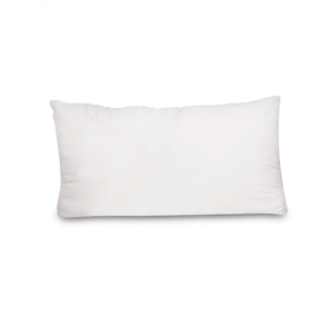 TanFoam Papello Pillows Large (20x30") 100% Cotton, Crisp Percale, Plain White.