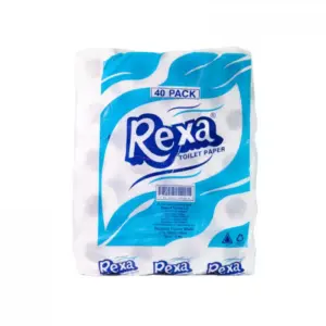 Rexa Toilet Tissue Paper (Pack of 40Pcs)