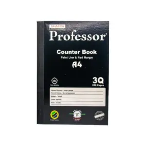 Generic Professor Counter Book 3 Quire, A4, 288 Pages, (Pack of 36Pcs)