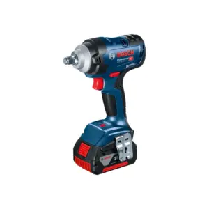 Bosch Cordless Impact Wrench, 2 Bat 5.0 Ah & Charger, GDS 18V‐400