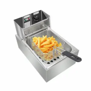 Hotel Appliances Reki Electric Fryer Single 2500W Electric 6L Stainless Steel Convection