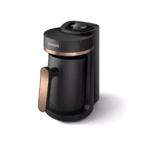 Philips Turkish Coffee Maker 5000 Series 735W with Slow Brew Function, 4 Cups Capacity, Overheat+Overflow Protection, Easy-touch Buttons HDA150/62