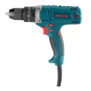 Ronix Industrial Electric Impact Screwdriver 400W, 13mm Keyless Chuck, 75Nm High Torque, 2-Speed Selection 2520