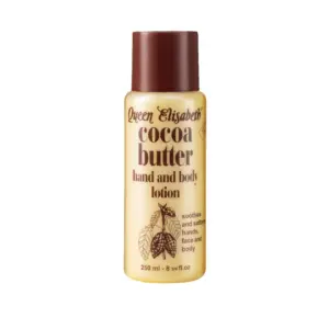 Queen Elisabeth Cocoa Butter Lotion, Soothes & Softens Irritated Chapped Skin, With Pure Cocoa Butter to Prevent Dry Skin & Wrinkles Line, 250ml (6pcs Per Pack)