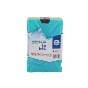 Pinnacle Ice Bricks 2pc 600ml, Strong Cooling, Long-Lasting, Ideal for Large Coolers, Camping & Outdoor  TPX9002