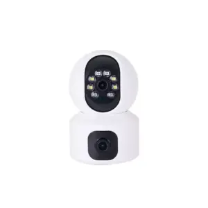 Faith 4MP PTZ WiFi Camera Dual Lens with Dual Screen Human Detection Night Vision Outdoor Surveillance Camera Two-way Audio