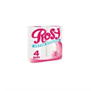 Rosy Printed Toilet Tissue, Gentle & Reliable, Pack of 4 Pcs Unwrapped