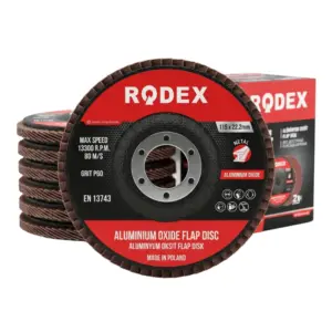 Rodex Flap Disc Brown Alumina 180mm 80# (5/24/120) RZF0880