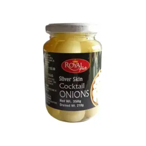 Royal Arm Silver Skin Cocktail Onions 350g (Pack of 12pcs)
