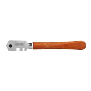 Ronix Diamond Glass Cutter with Hardwood Handle, Tungsten Carbide Blade, 5mm Cutting Thickness RH-3400