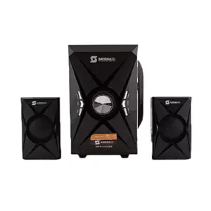 Sayona Speakers Sayona Sound System 2.1ch 5700W with PMPO Subwoofer & 2 Multimedia Speakers, Remote, LED Display, Bluetooth & USB Support SHT-1157BT