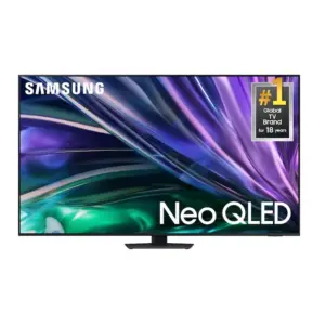 Samsung 65'' Neo QLED 4K, QHDR 32x, DolbyAtmos, NQ4 AI Gen2 Processor, Solar Cell Remote (Rechargable), 4K AI Upscaling, Dolby Atmos® ,Samsung Knox Security 65QN85D