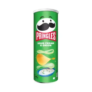 Pringles Sour Cream & Onion Crisps 165g (Pack of 19pcs)