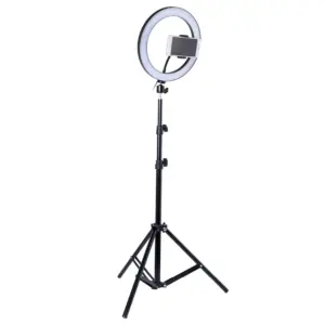 Faith Photography RGB Selfie Ring Light - 12 Inch Dimmable Camera Phone Ring Lamp with 160cm Stand Tripod