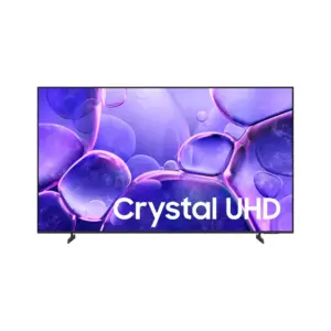 Samsung 65" LED Crystal UHD 4K Smart TV 2025 with HDR, Dolby, Crystal Processor 4K, MetalStream Design, Knox Security, Remote 65U8000F