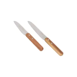 Royalford 2Pc Knife Set Wooden Handle RF12465