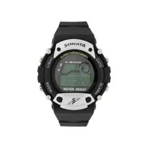 Titan Watch Sonata SF Multifunction Digital Dial Watch for Men with Plastic Strap 7982PP02